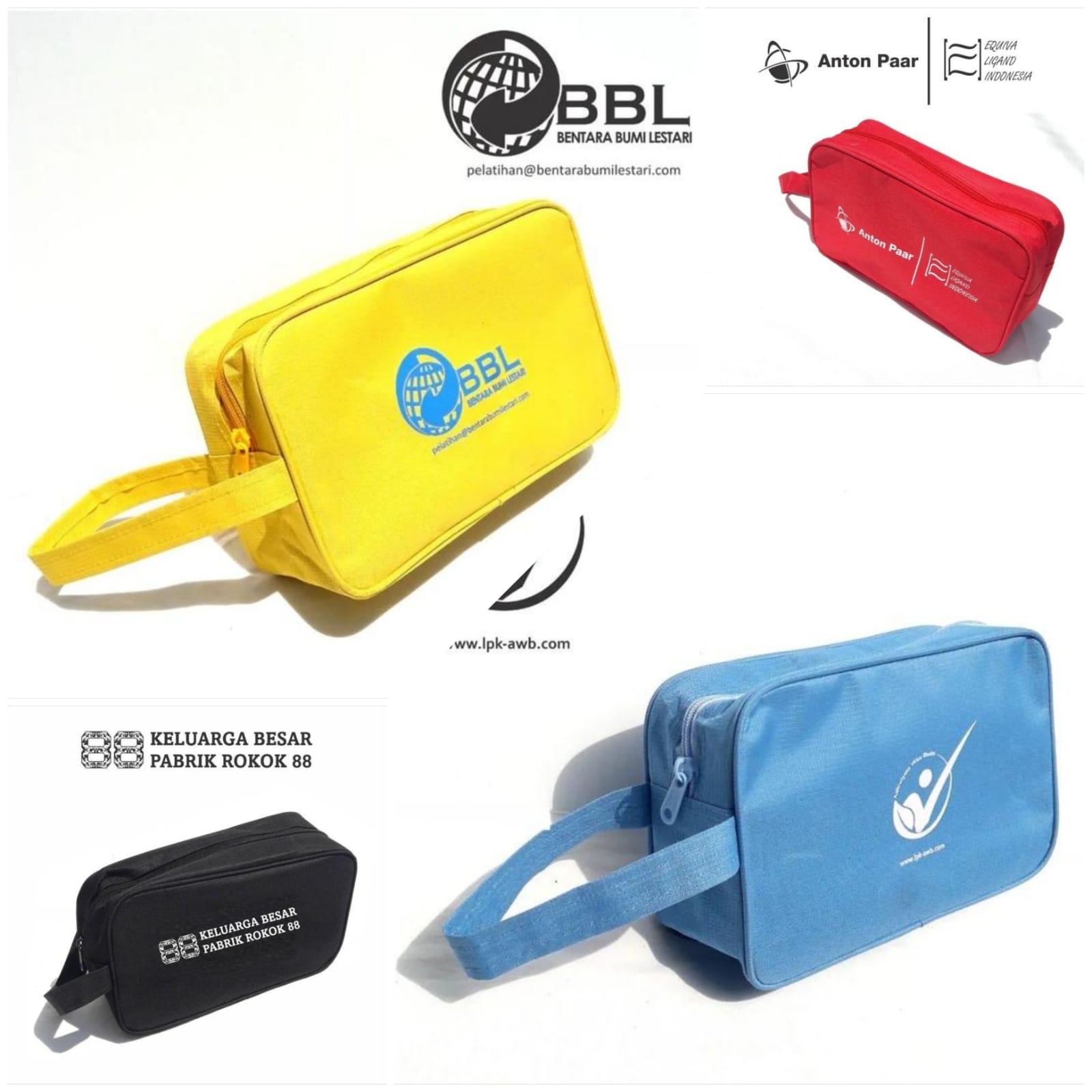 Pouch Large ukuran 25cm x15cm x 8cm <br>Bahan Kain Baby Ripstop