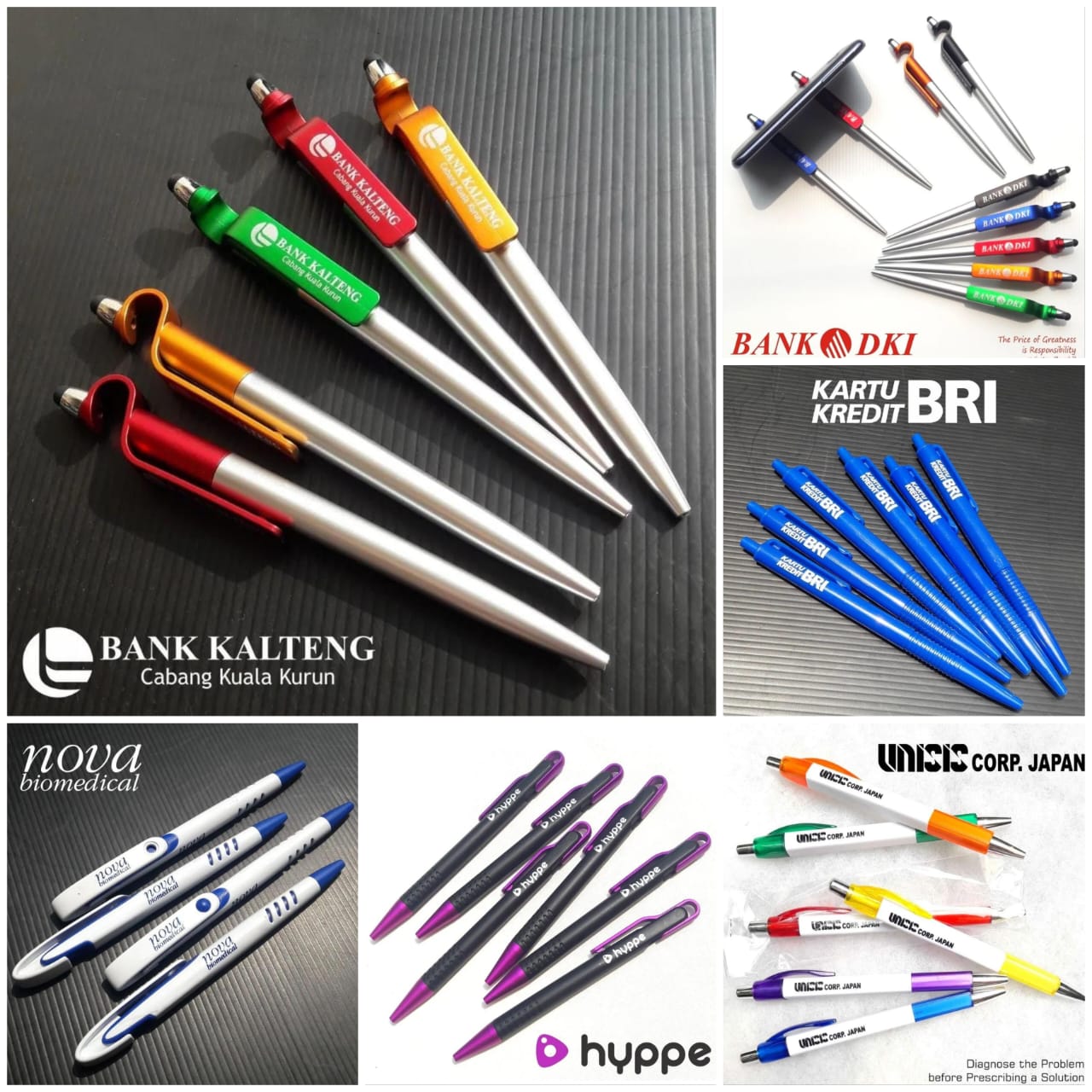 Ballpoint Cetak 1 warna 1 sisi