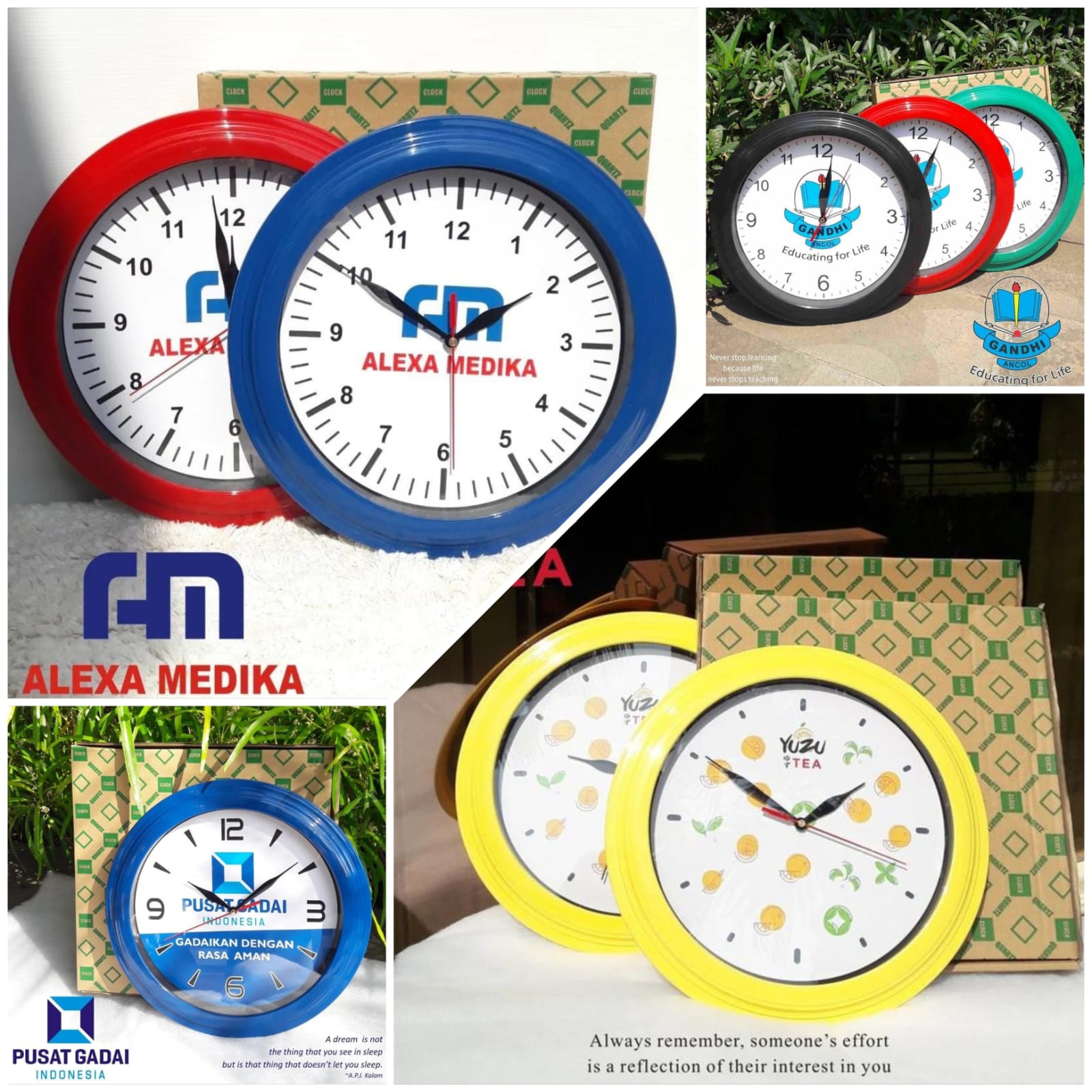 Jam Dinding Standard 30cm <br>Print full Colour