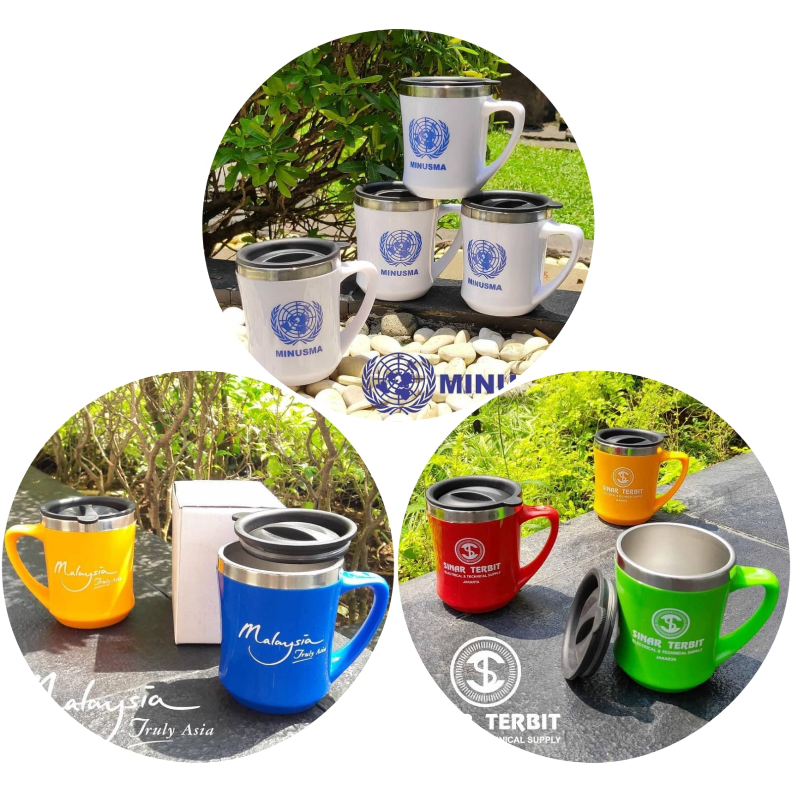 Tumbler Stainless Brazil <br>Print Putih