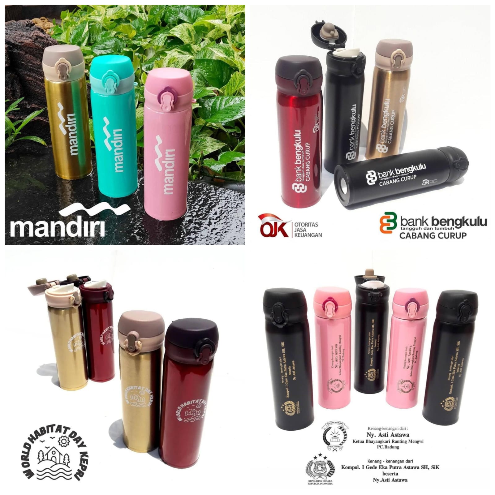 Niagara Stainless Tumbler #370ml <br>Print 1 warna di 1 sisi